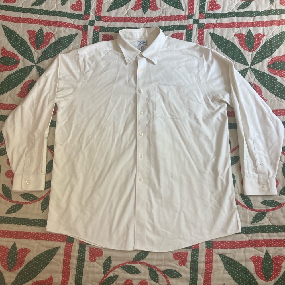 LL Bean Button Down Dress Shirt